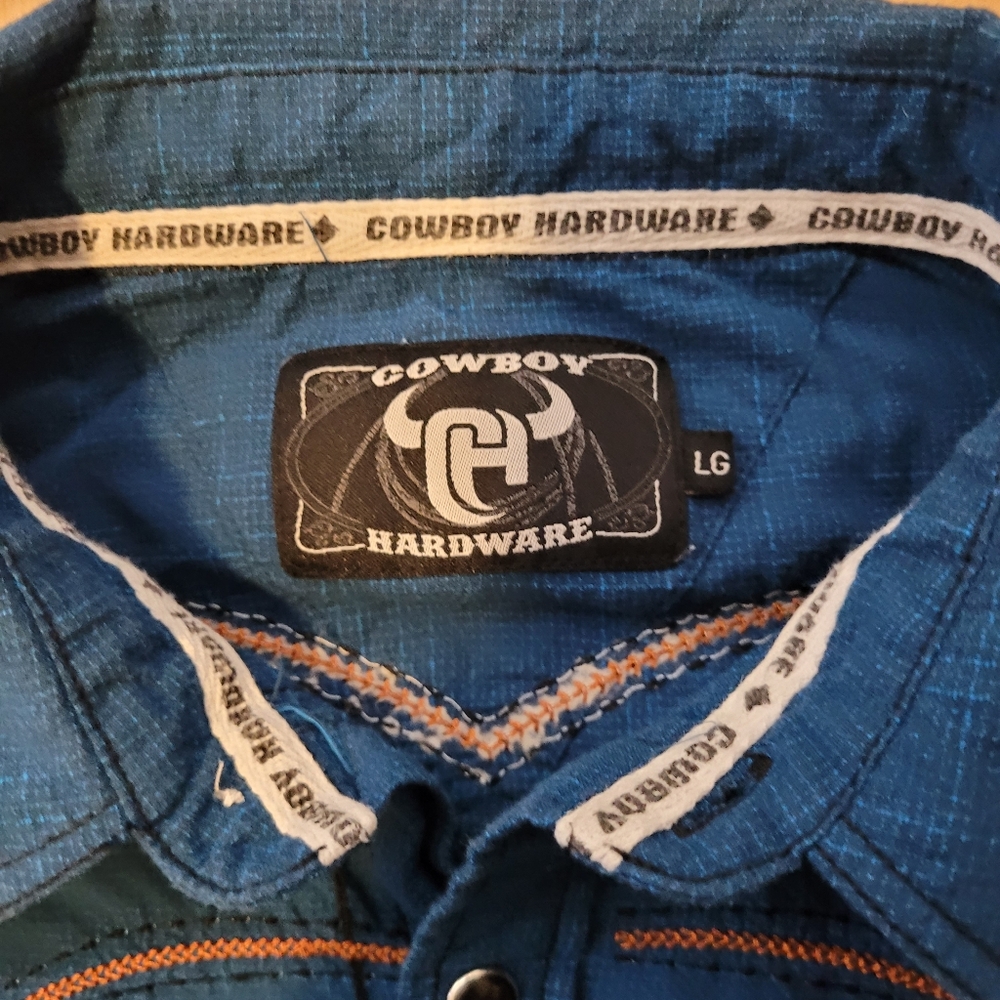 Cowboy Hardware men's size large snap up shirt - Picture 2 of 6